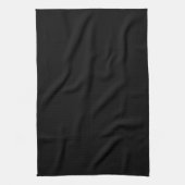 Linge De Cuisine Personnaliser simple Noir couleur solide (Vertical)