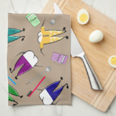 Linge De Cuisine Personnes dentaires de dents (Quart Plié)