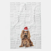 Linge De Cuisine Pet Lover Holiday Cocker Spaniel Dog Christmas (Vertical)