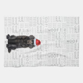 Linge De Cuisine Pet Lover Holiday Terre-Neuve Chien Noël (Horizontal)