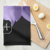 Linge De Cuisine Pétales de fleurs violets violets ultra violets no (Quart Plié)