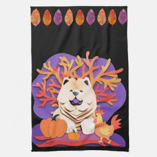 Linge De Cuisine PETIT BOO Cream Chow