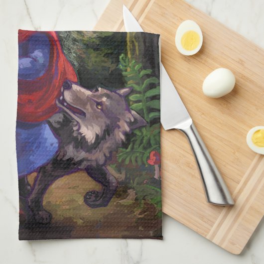 Linge De Cuisine Petit Chaperon Rouge (Quart Plié)