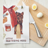 Linge De Cuisine Petit Chaperon Rouge, Poupée En Papier, Louis Wain (Quart Plié)