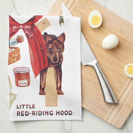 Linge De Cuisine Petit Chaperon Rouge, Poupée En Papier, Louis Wain (Quart Plié)