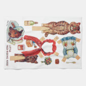 Linge De Cuisine Petit Chaperon Rouge, Poupée En Papier, Louis Wain (Horizontal)