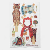 Linge De Cuisine Petit Chaperon Rouge, Poupée En Papier, Louis Wain (Vertical)