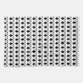 Linge De Cuisine Petit crâne blanc punk sur noir (Horizontal)