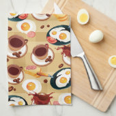 Linge De Cuisine Petit déjeuner Motif 3 (Quart Plié)