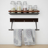 Linge De Cuisine Petit floral blanc tombé à la campagne