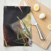 Linge De Cuisine Petit panda rouge pâle (Quart Plié)