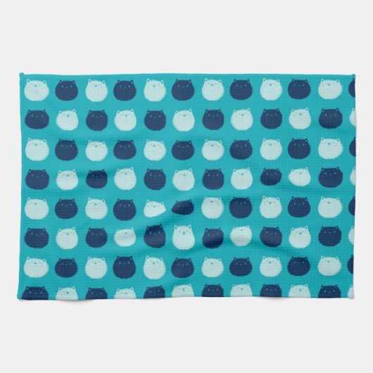 Linge De Cuisine Petit pois rond de chat (Horizontal)