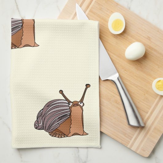 Linge De Cuisine Petit Snail - (Quart Plié)