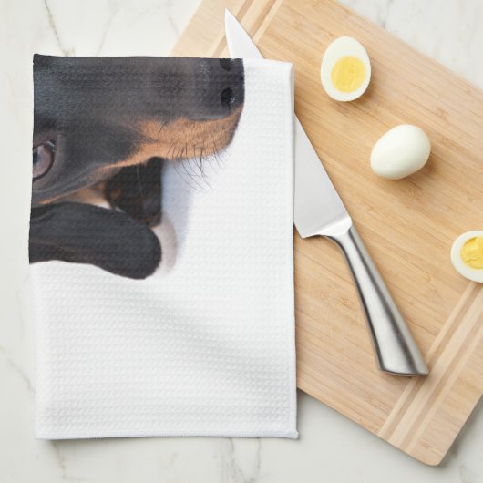 Linge De Cuisine Petit teckel (Quart Plié)