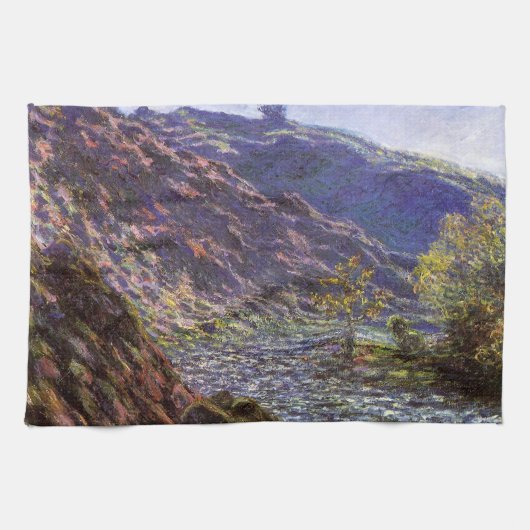 Linge De Cuisine Petite Creuse, soleil de Claude Monet (Horizontal)