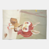 Linge De Cuisine Petite fille perdue dans la forêt (Horizontal)