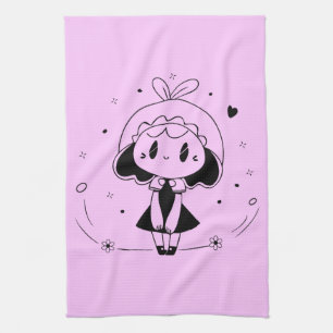 Linge De Cuisine Petite mignonne fille Anime