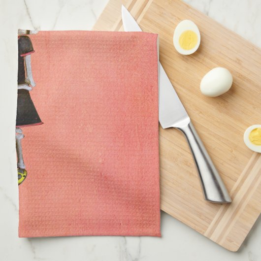 Linge De Cuisine Petite Mlle Death avec le petit gâteau (Quart Plié)