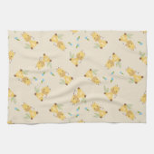 Linge De Cuisine Petite petite girafe florale brun clair (Horizontal)