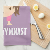 Linge De Cuisine Petite pose mignonne de gymnastique de fille de (Quart Plié)