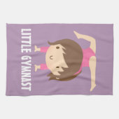 Linge De Cuisine Petite pose mignonne de gymnastique de fille de (Horizontal)