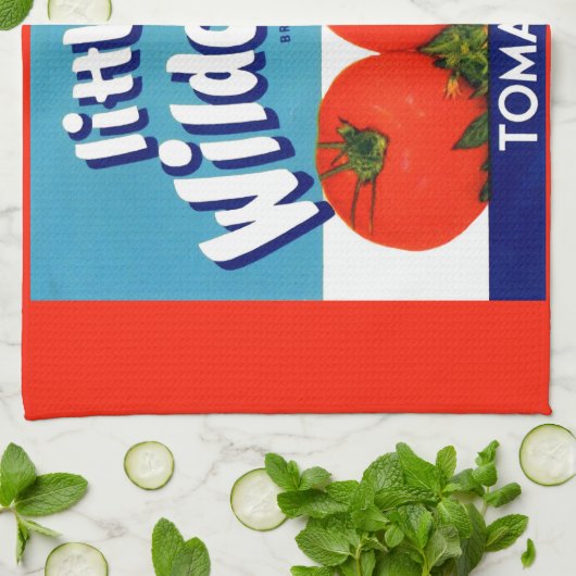 Linge De Cuisine Petites tomates Wildcat créer étiquette (Plié)