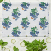 Linge De Cuisine Pétunia Bleu (Plié)