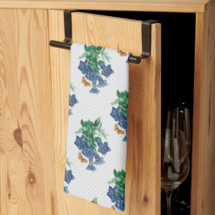 Linge De Cuisine Pétunia Bleu