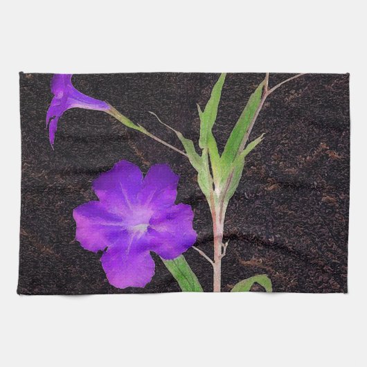 Linge De Cuisine Pétunia Mexicain Violet (Horizontal)