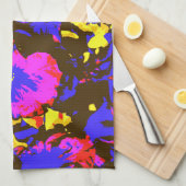 LINGE DE CUISINE PETUNIAS (Quart Plié)