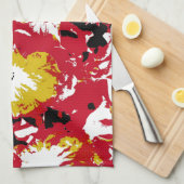 LINGE DE CUISINE PETUNIAS (Quart Plié)