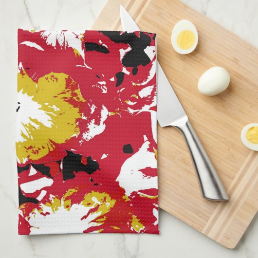 LINGE DE CUISINE PETUNIAS (Quart Plié)