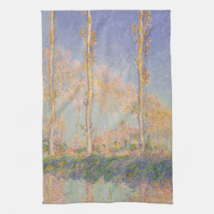 Linge De Cuisine Peupliers, paysage impressionniste, Claude Monet