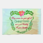 LINGE DE CUISINE PEUT-ÊTRE QUE LA PAIX SOIT VOTRE CADEAU À NOËL (Horizontal)