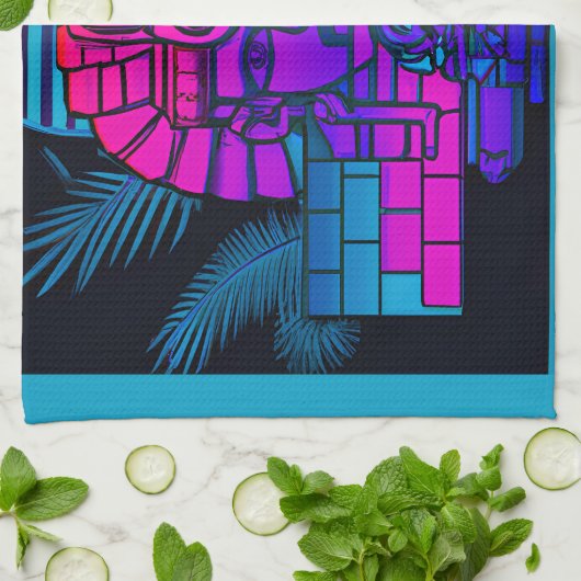 Linge De Cuisine Pharaon Synthwave (Plié)