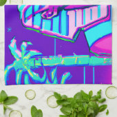 Linge De Cuisine Pharaon Synthwave (Plié)