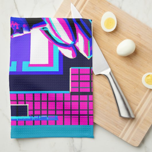 Linge De Cuisine Pharaon Synthwave (Quart Plié)