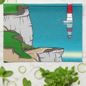 Linge De Cuisine Phare de Beachy Head Manche (Plié)