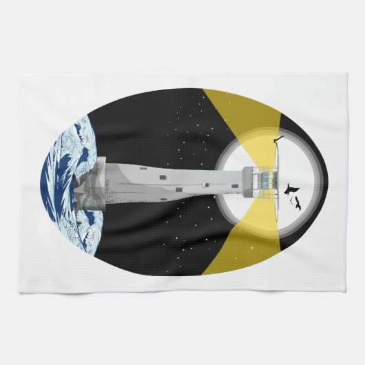 Linge De Cuisine Phare de Bishop Rock (Horizontal)