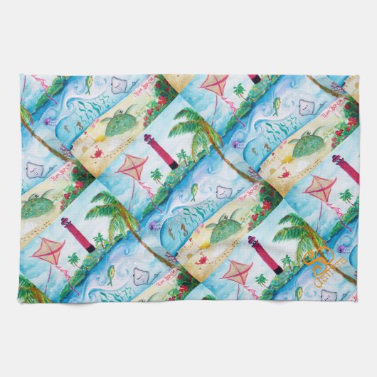 Linge De Cuisine Phare de Jupiter (Horizontal)