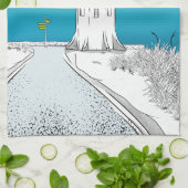 Linge De Cuisine Phare du Cap Reinga Nouvelle-Zélande (Plié)