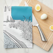 Linge De Cuisine Phare du Cap Reinga Nouvelle-Zélande (Quart Plié)