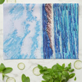 Linge De Cuisine Phare en bleu (Plié)