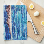 Linge De Cuisine Phare en bleu (Quart Plié)