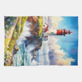 Linge De Cuisine Phare sur une falaise (Horizontal)