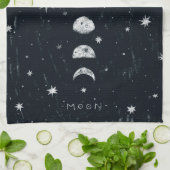 Linge De Cuisine Phases de la lune TeaTowels (Plié)