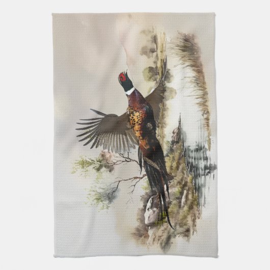 Linge De Cuisine Pheasant (Vertical)