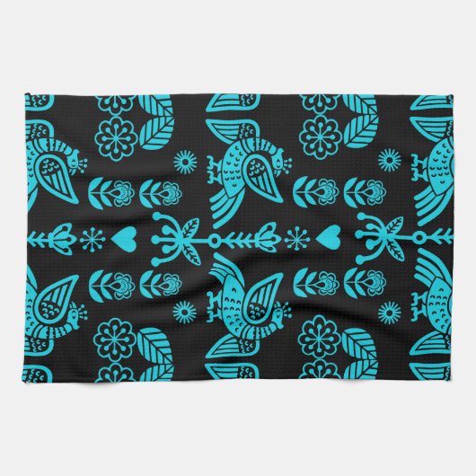 Linge De Cuisine Phoenix Bird Fold Art Imprimer (Horizontal)