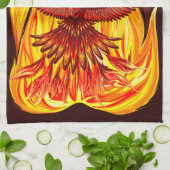Linge De Cuisine Phoenix mythologique immortelle Créature (Plié)