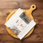 Linge De Cuisine Photo & Bon thanksgiving moderne Papa<br><div class="desc">Cadeau photo Collage moderne pour Thanksgiving day. Meilleur Cadeau Pour Ton Père</div>